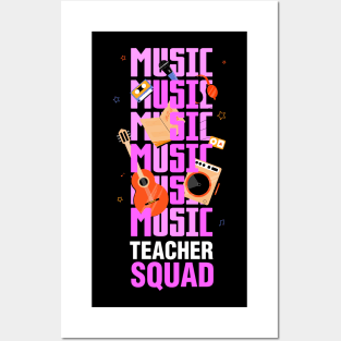 Music Teacher Squad Posters and Art